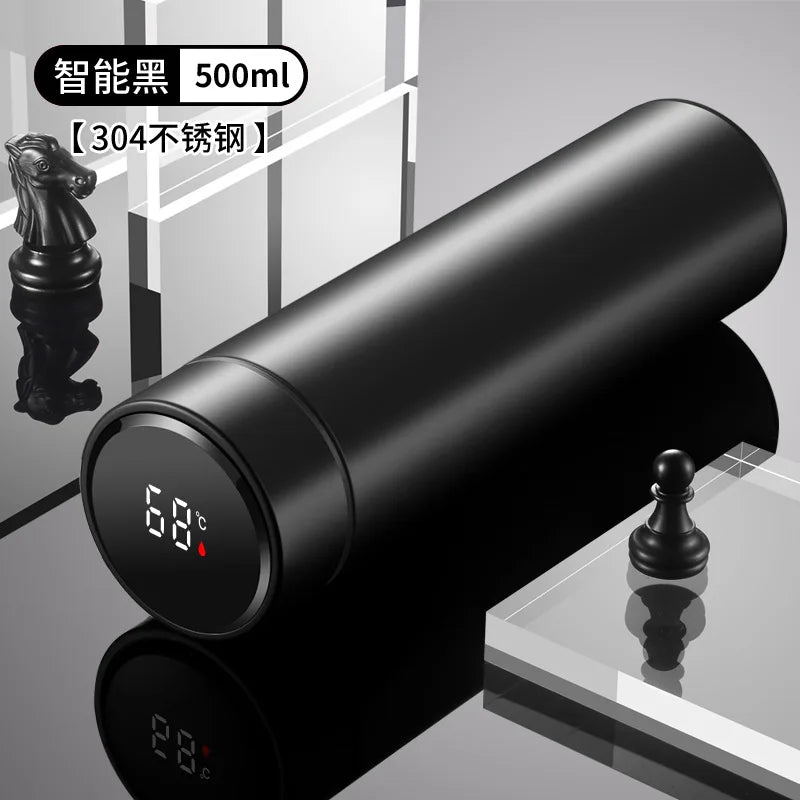 Thermos Cup 304 Stainless Steel Business Gift Tea Water Cup Smart Temperature Display Thermos Cup Water Bottles