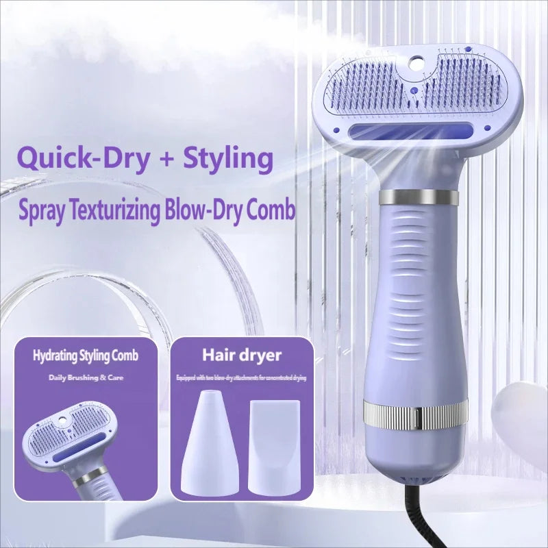 1 Piece Customization Support Pet Hair Grooming Comb Brush Massage Automatic Rechargeable Battery Simple Design Self Cleaning