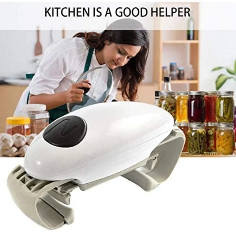 Electric Can Bottle Lid Opener Binaural One-key Automatic Restaurant Screw Cap Handheld Kitchen Gadget Jar Glass Bottle Tin Tool