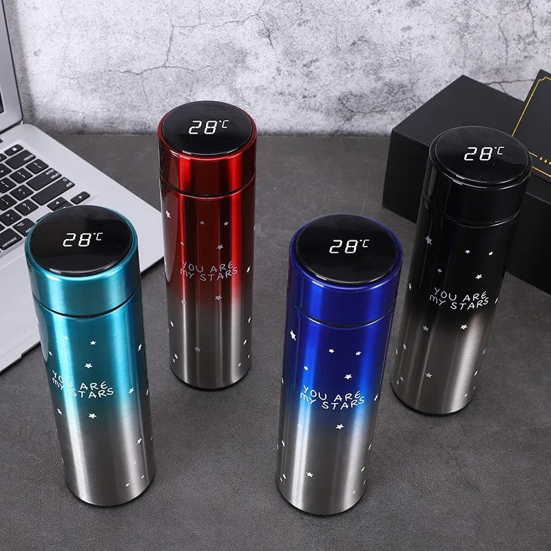 Smart Stainless Steel Thermal Bottle Display Temperature Thermal Mug  Food Thermos For Tea Water Bottle With Heating Travel Cup