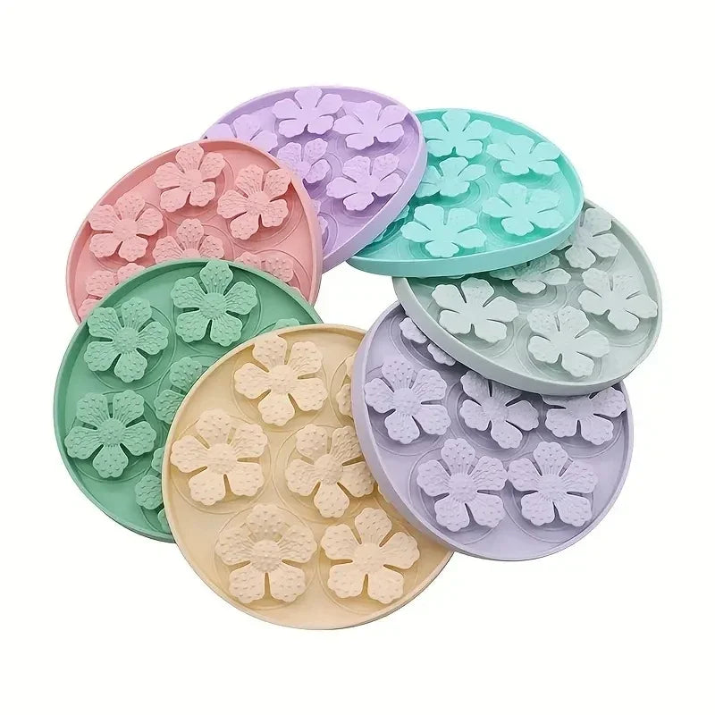 Silicone pet slow feeding mat dog licking mat round with suction cup anti-suffocation cat slow feeding mat