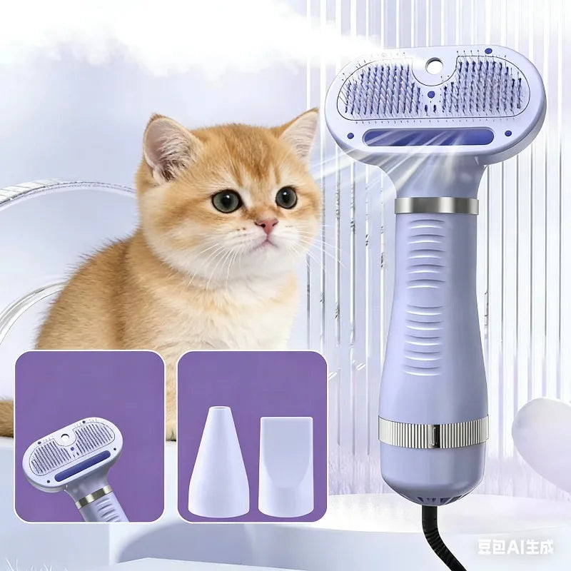 1 Piece Customization Support Pet Hair Grooming Comb Brush Massage Automatic Rechargeable Battery Simple Design Self Cleaning
