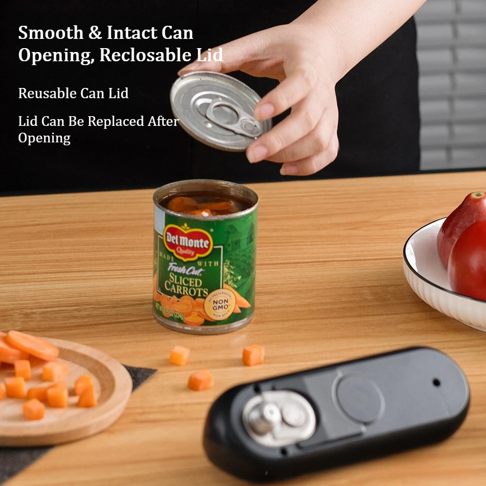 Portable Wireless Automatic Electric Can Opener Mini Multifunctional Hand-Free Can Opener