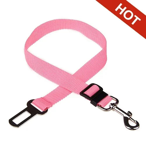 Pet Cat Dog Car Seat Belt Adjustable Pet Seat Vehicle Harness Lead Clip Safety Lever Traction Dog Collars Accessoires for Dogs