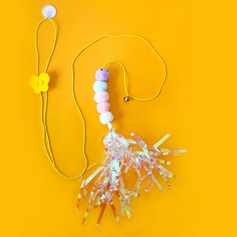 Interactive Cat Toy Hanging Simulation Cat Toy Funny Self-hey Interactive Toy for Kitten Playing Teaser Wand Toy Cat Supplies