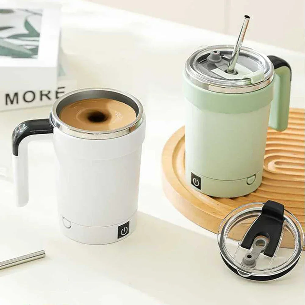 USB Automatic Detachable Coffee Cup Intelligent Temperature Measuring Rechargeable Mug Warm Coaster Magnetic Stirring Cup LIYI