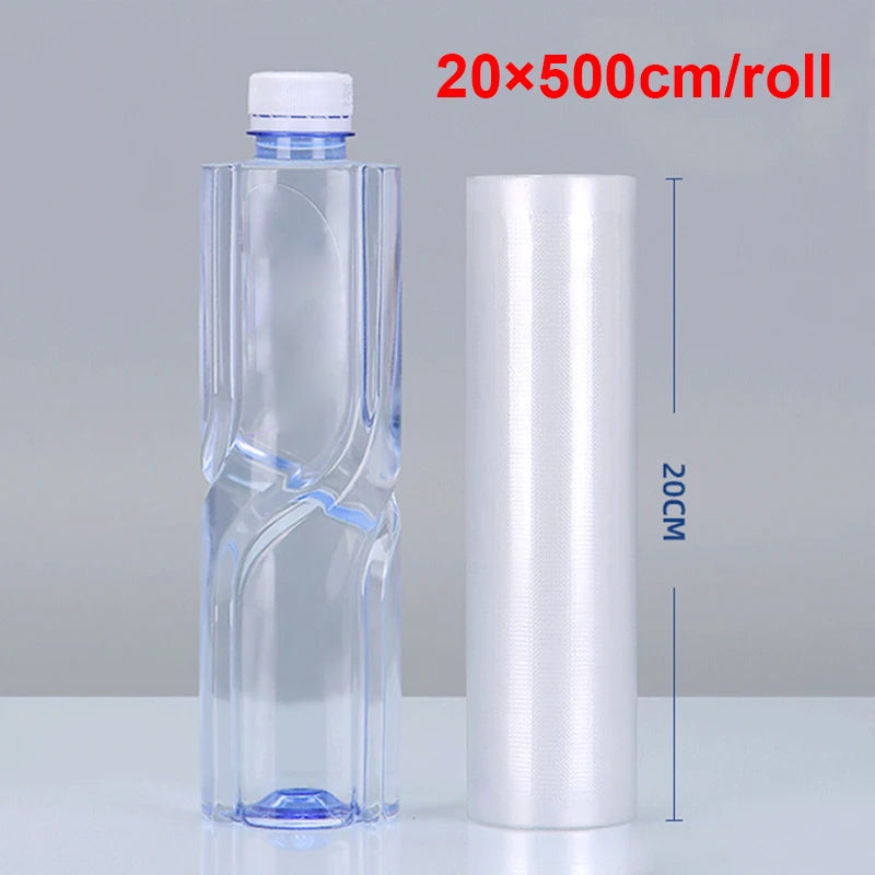 Food Vacuum Bags Sealer Storage Packaging Bags for Kitchen Vacuum Seal Keep Food Fresh BPA-Free 5 Size Vacuum Sealing Rolls Bags