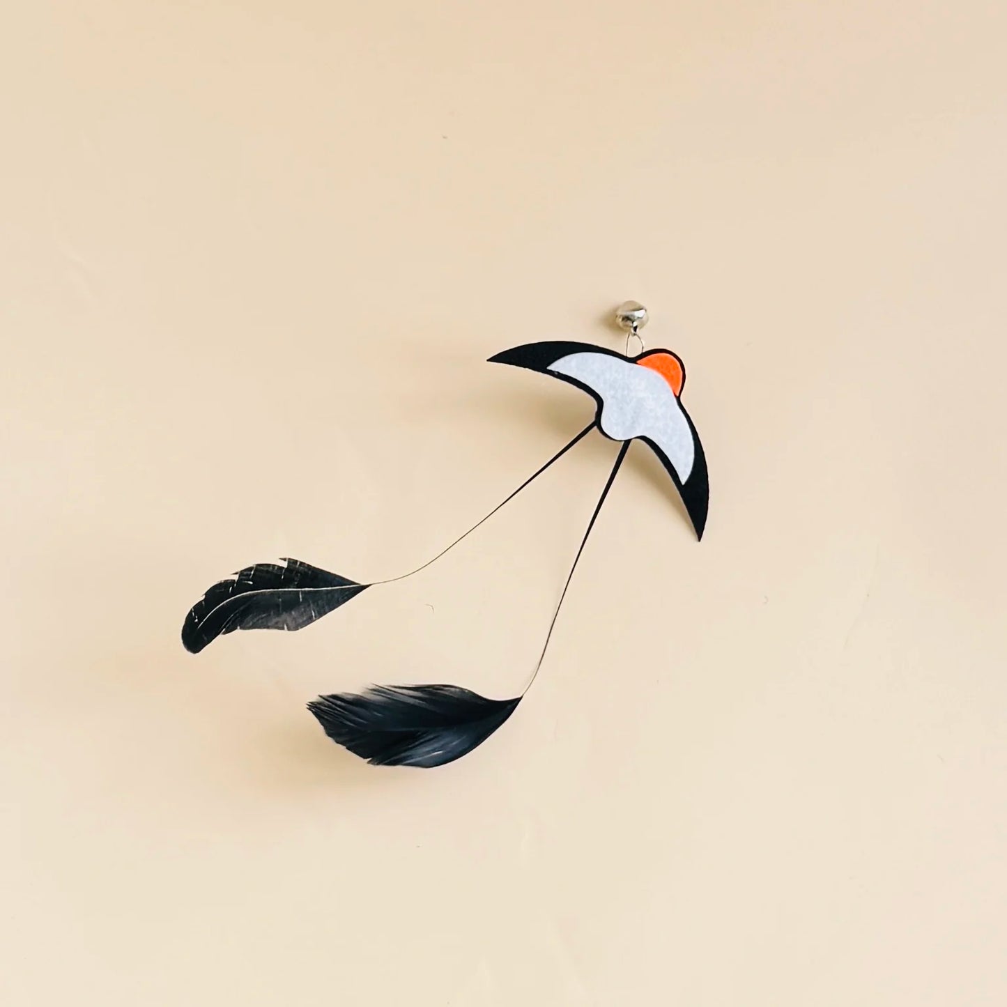 Cat Toys Interactive Funny Simulation Bird Feather with Bell Cat Stick Toy for Kitten Playing Teaser Wand Toy Pet Cats Supplies