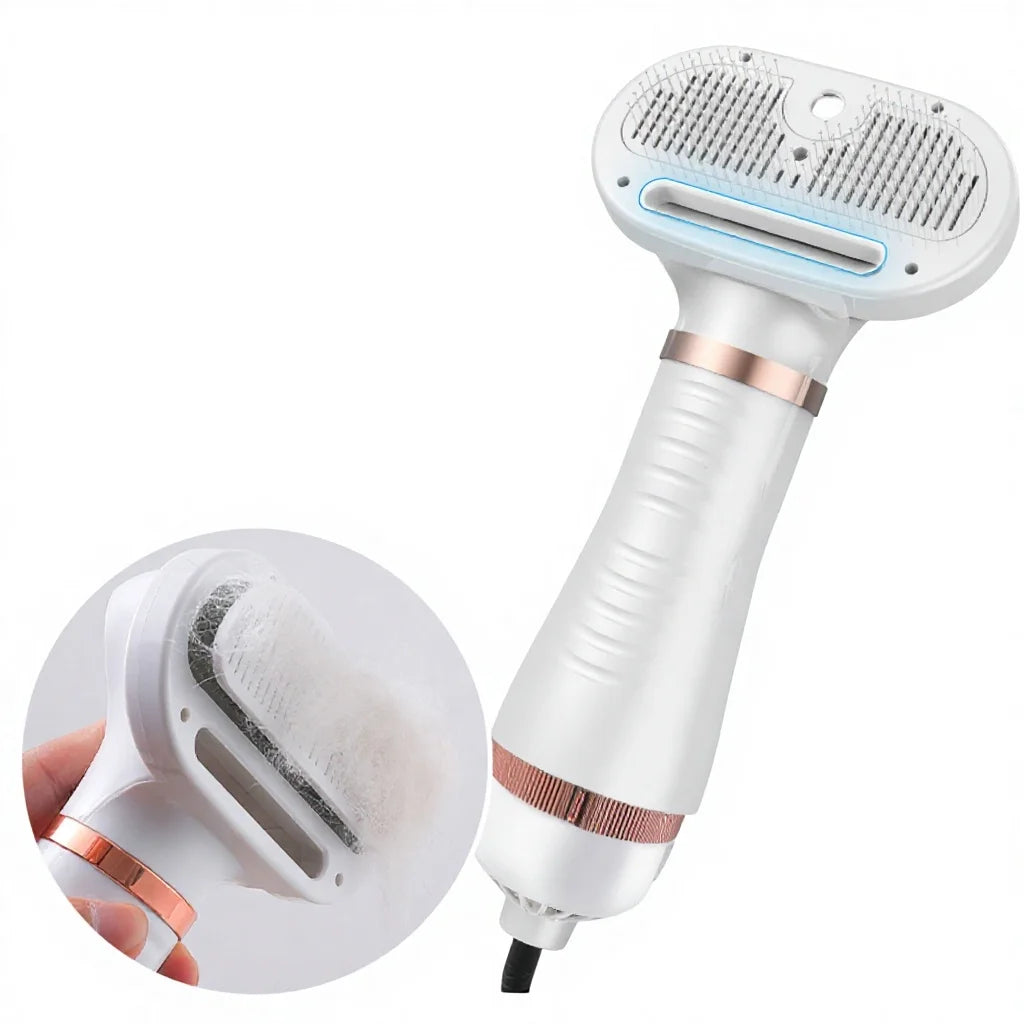 1 Piece Customization Support Pet Hair Grooming Comb Brush Massage Automatic Rechargeable Battery Simple Design Self Cleaning