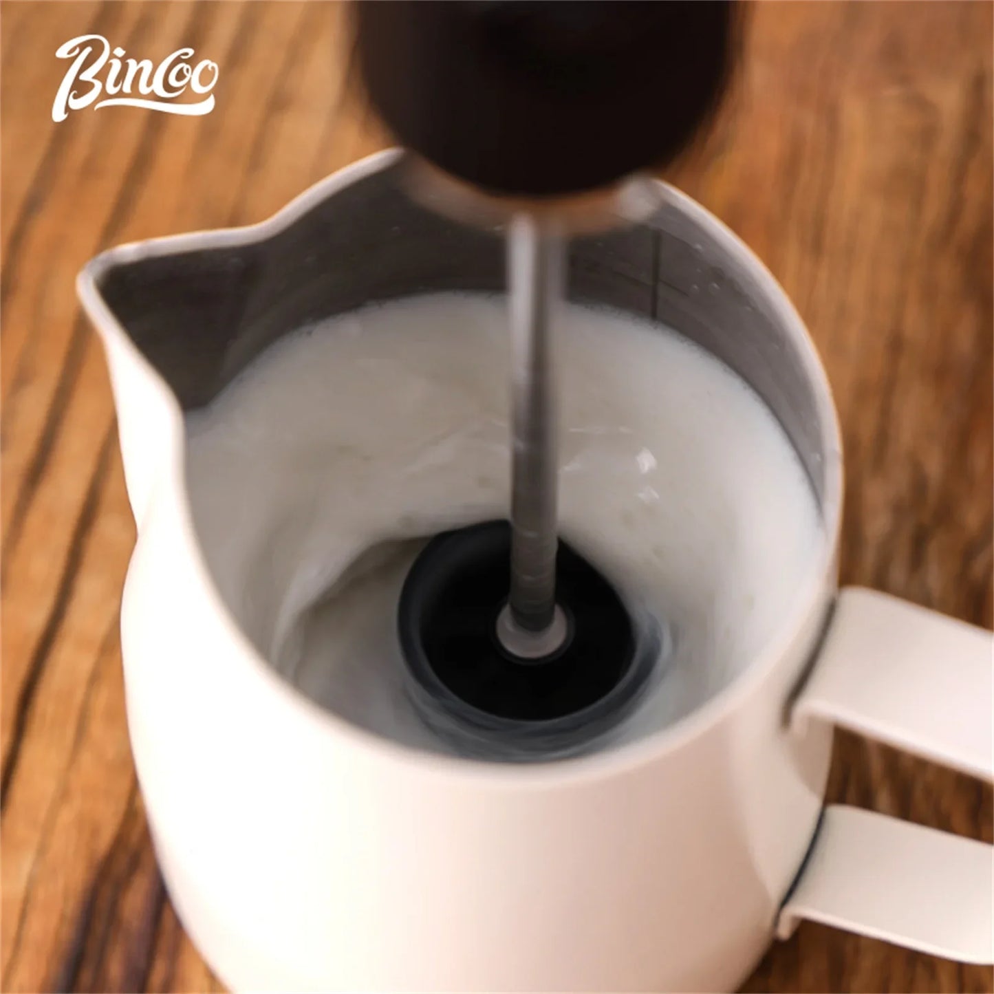 Bincoo UPGRADED Electric Coffee Frother/MILK Whisk+Egg Beater MINI Food Blender USB Rechargeable Handheld 2 Speeds Espresso Tool