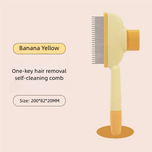 Dog Comb Pet Hair Remover One Button Dogs Brush Self-cleaning Cat Brush Massage Combs for Dog Grooming Brushes for Pet Products