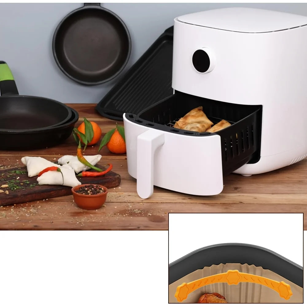 4/8PCS Air Fryer Magnet Silicone Buckle for Holding Down Air Fryer Parchment Paper Liners Prevent The Paper Gasket From Burning