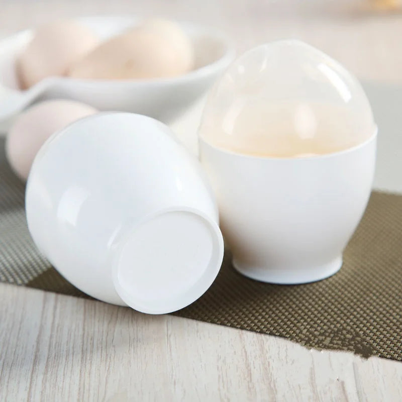 TXM Microwave Egg Cooker White Microwave Oven Cup Poacher Egg Boiler Steamer Cooking Tool Kitchen Accessories