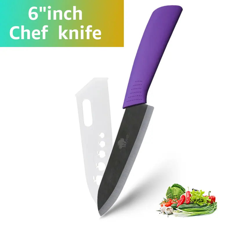 Ceramic Knives Kitchen knives Set 3 4 5 6 inch Chef knife Cook Set Chef Utility Slicer Vegetable Peeler White Zirconia Blade