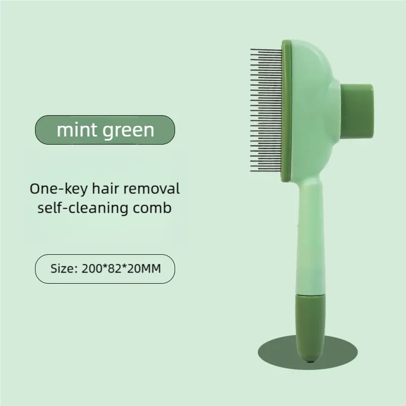 Dog Comb Pet Hair Remover One Button Dogs Brush Self-cleaning Cat Brush Massage Combs for Dog Grooming Brushes for Pet Products