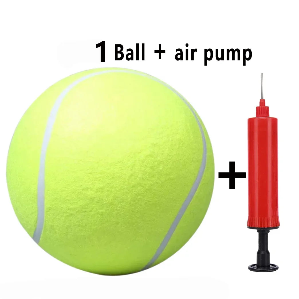 7/9.5Inch Giant Tennis Ball Pet Inflatable Toy for Dog Training Ball 24cm Large Tennis Ball with Air Pump Interactive Dog Toys