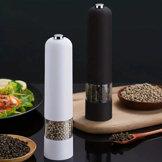 Electric Salt and Pepper Grinder Set - Automatic Spice Grinder, Adjustable Coarseness - Perfect for Cooking and Grilling!