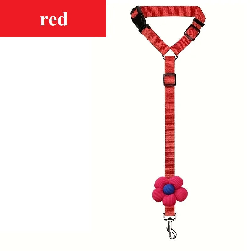 Pet Dog Cat Seat Belts, Car Headrest Restraint Reflective Adjustable Safety Leads Vehicle Seatbelt Harness for Dogs and Cats