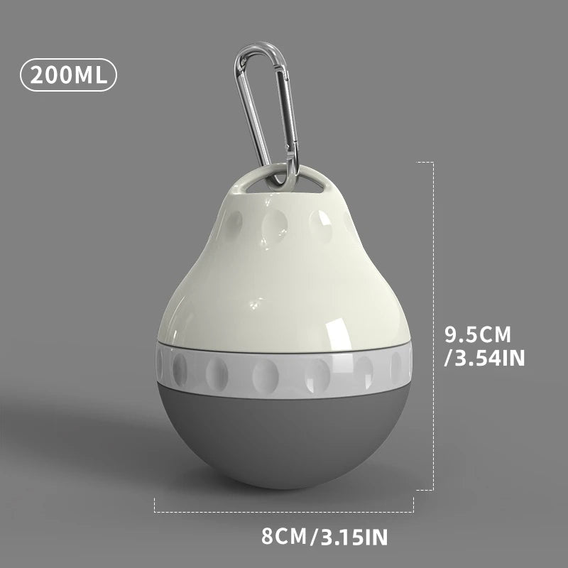 SuperDesign Portable Dog Water Dispenser Teardrop Shape Lightweight Plastic Container for Travel And Outdoor Activities Colorful