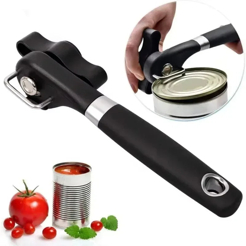 1pc Automatic Can Opener /Manual Jar Opener Tin  Touch None Sharp Edges Electric High Power Jar Tin Can Openers Kitchen Gadgets