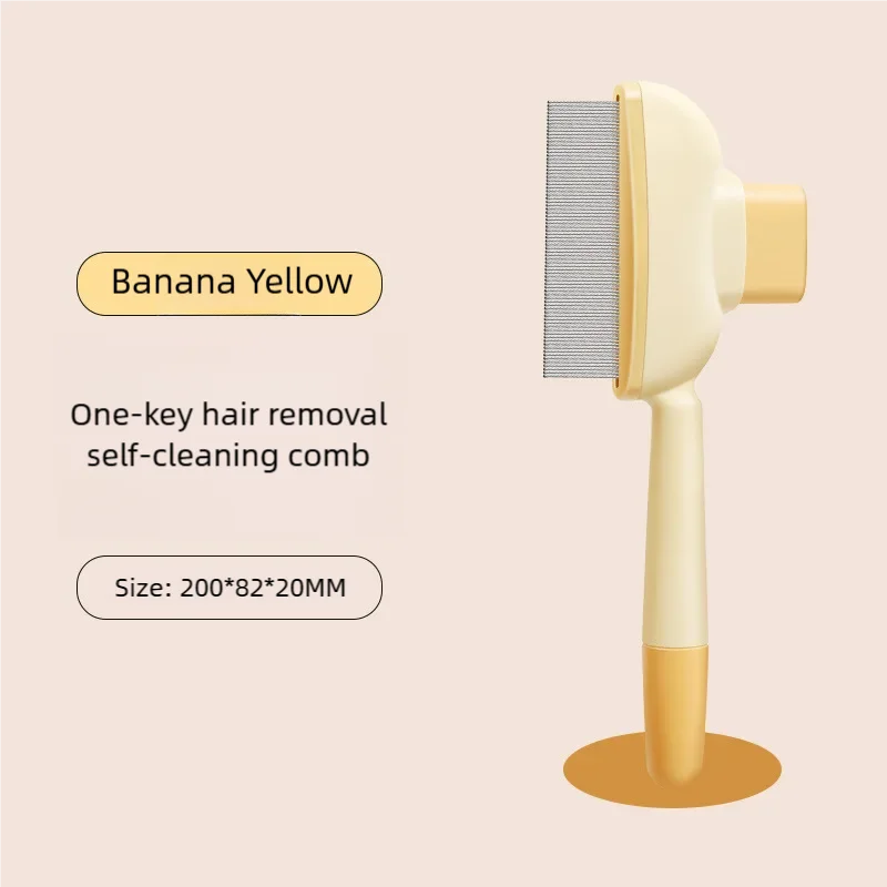 Dog Comb Pet Hair Remover One Button Dogs Brush Self-cleaning Cat Brush Massage Combs for Dog Grooming Brushes for Pet Products