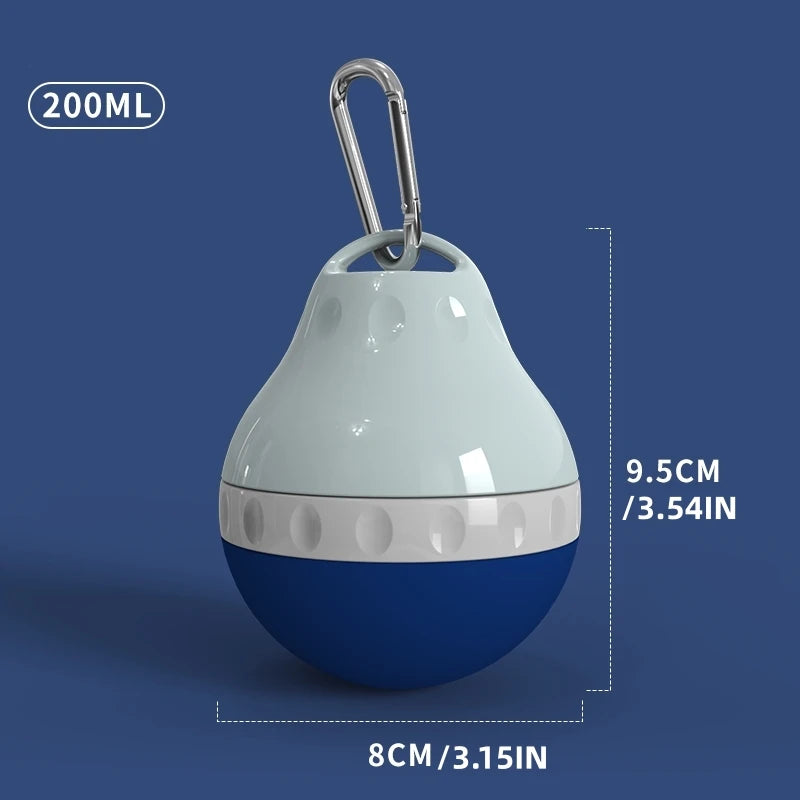 SuperDesign Portable Dog Water Dispenser Teardrop Shape Lightweight Plastic Container for Travel And Outdoor Activities Colorful