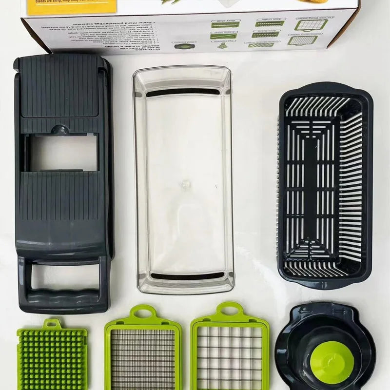 Multifunctional Vegetable Slicer & Chopper, Mandoline Grater for Cutting, Slicing, Shredding & Dicing Food