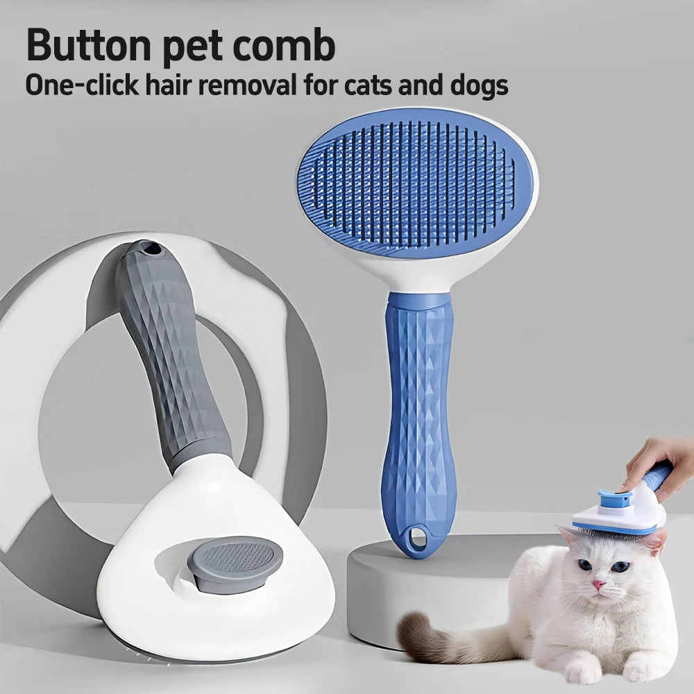 Pet Dog Brush Cat Comb Self Cleaning Pet Hair Remover For Dogs Cats Grooming Tools Pets Dematting Comb Pet Grooming Accessories