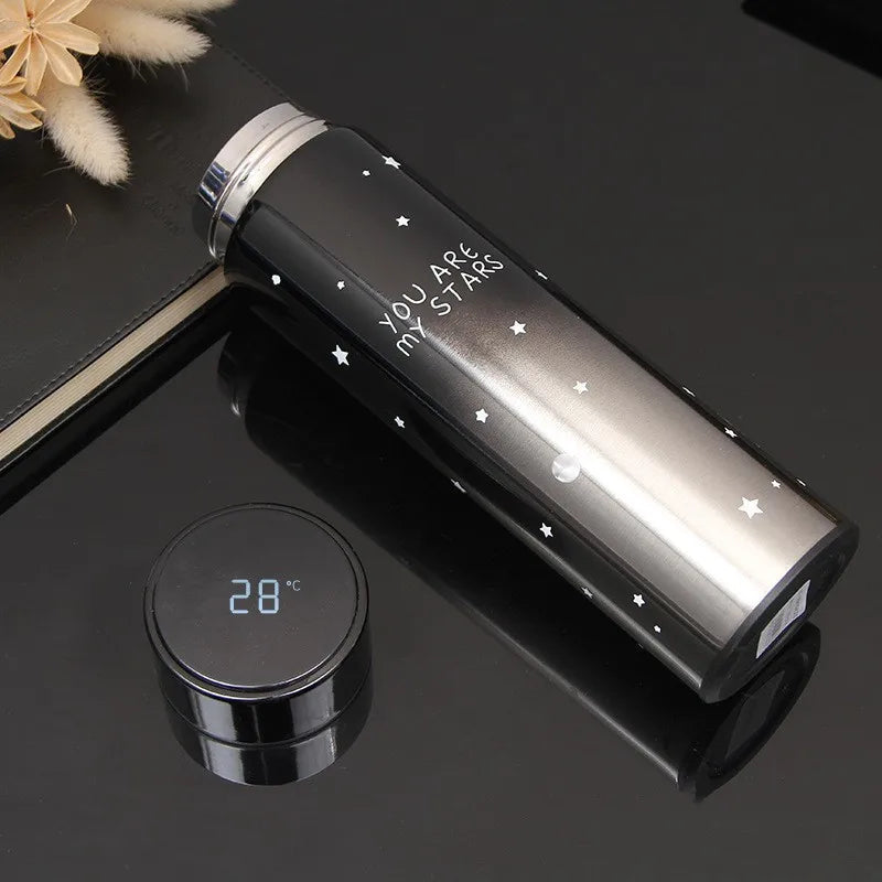 Smart Stainless Steel Thermal Bottle Display Temperature Thermal Mug  Food Thermos For Tea Water Bottle With Heating Travel Cup