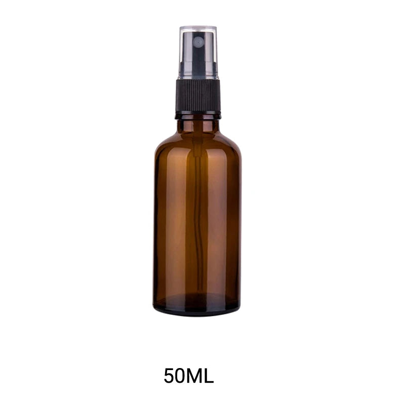 10/15/20/30/50/100/500ml Amber Glass Spray/Dropper Bottles Sprayer Trigger Aromatherapy Dispenser Roller on for Essential Oil