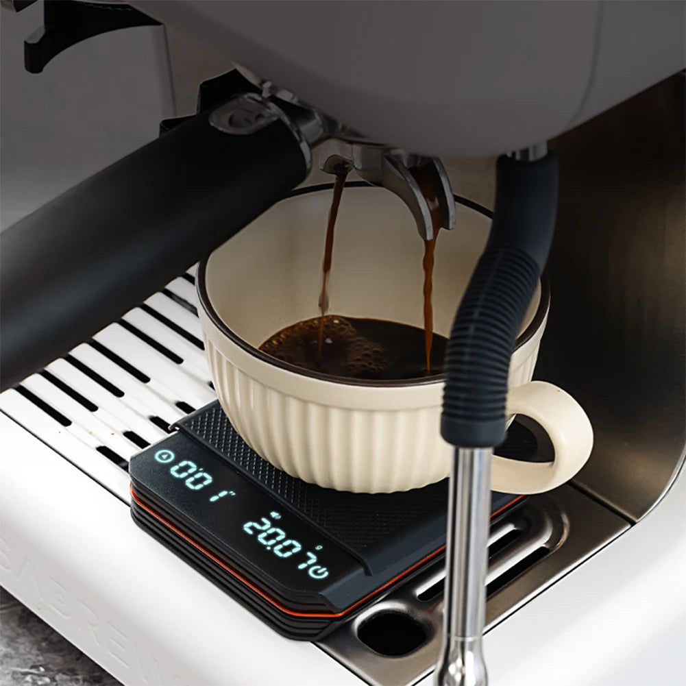 KitchenMini Coffee Scale with Timer 2kg/0.1g Accurate Scale Rechargeable Digital Kitchen Scale for Espresso and Pour-Over Coffee