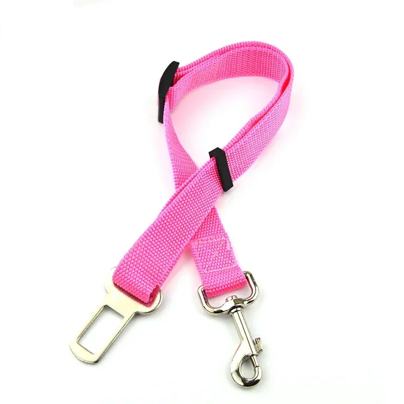 Pet Cat Dog Car Seat Belt Adjustable Pet Seat Vehicle Harness Lead Clip Safety Lever Traction Dog Collars Accessoires for Dogs