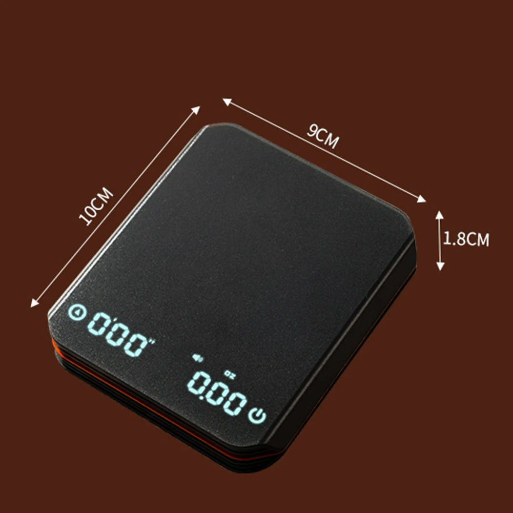 KitchenMini Coffee Scale with Timer 2kg/0.1g Accurate Scale Rechargeable Digital Kitchen Scale for Espresso and Pour-Over Coffee