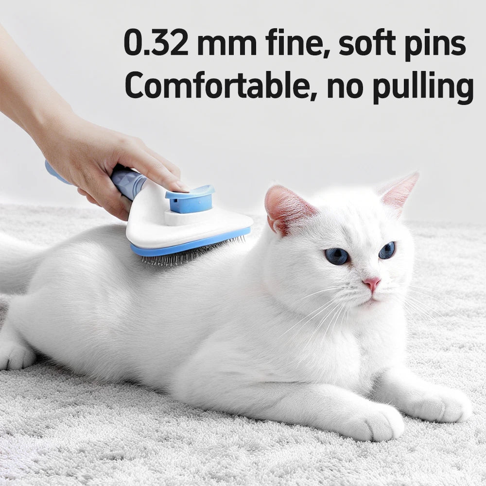 Pet Dog Brush Cat Comb Self Cleaning Pet Hair Remover For Dogs Cats Grooming Tools Pets Dematting Comb Pet Grooming Accessories