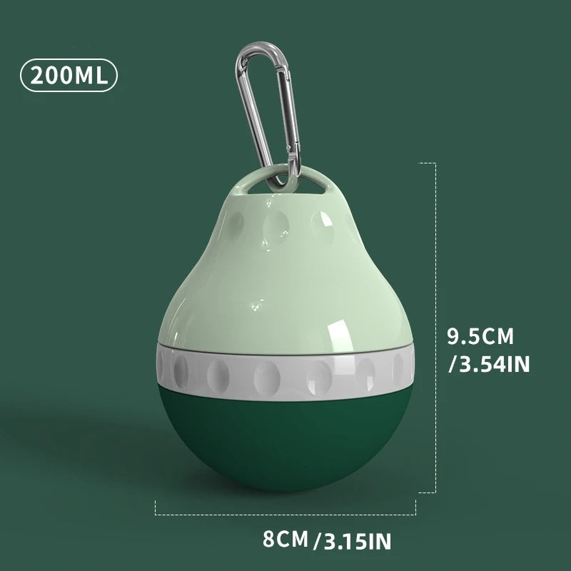 SuperDesign Portable Dog Water Dispenser Teardrop Shape Lightweight Plastic Container for Travel And Outdoor Activities Colorful