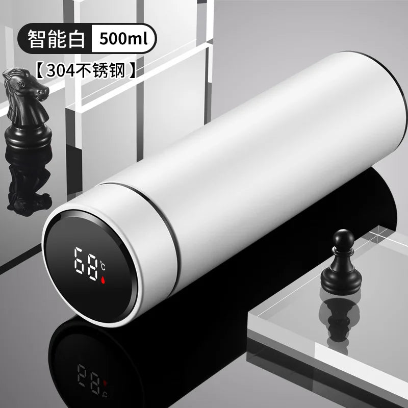 Thermos Cup 304 Stainless Steel Business Gift Tea Water Cup Smart Temperature Display Thermos Cup Water Bottles