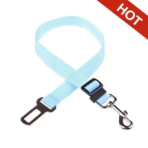 Pet Cat Dog Car Seat Belt Adjustable Pet Seat Vehicle Harness Lead Clip Safety Lever Traction Dog Collars Accessoires for Dogs
