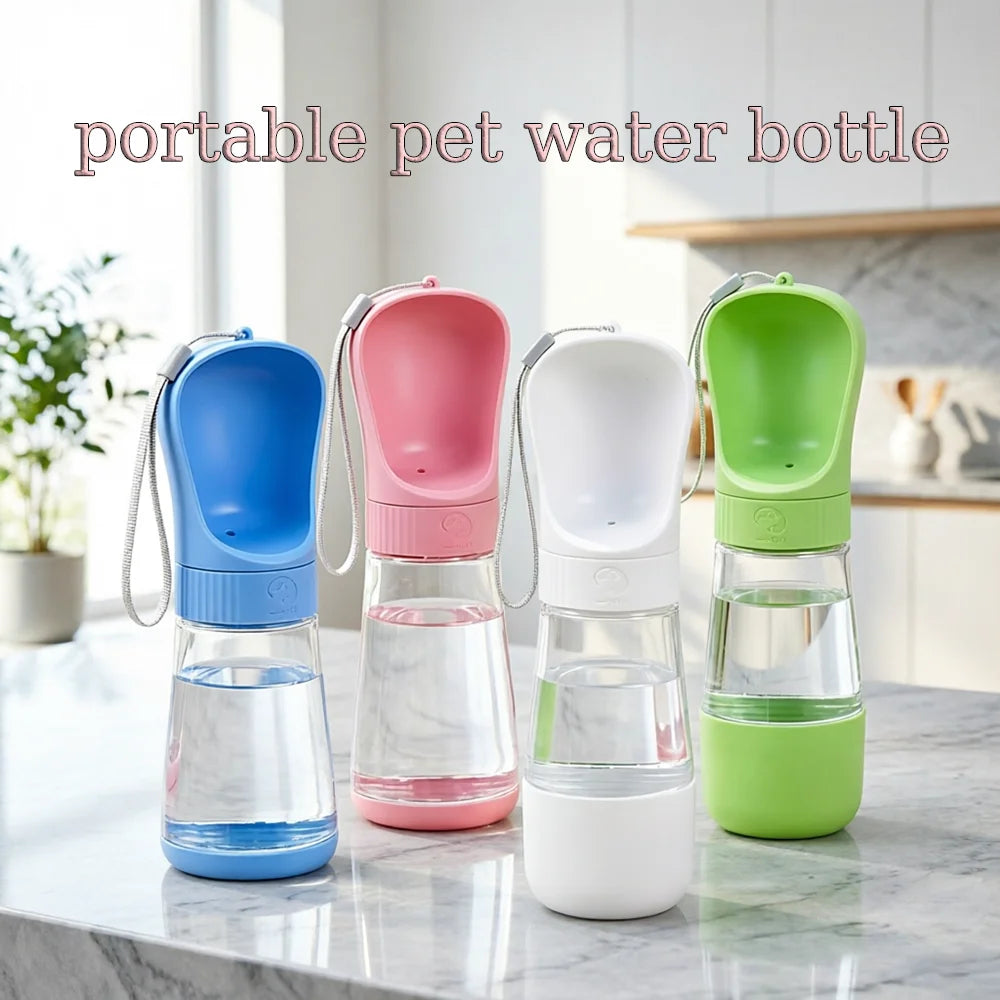 2 in 1 Dog Water Bottle Portable Water Dispenser with Food Container for Small Large Dogs Cats Golden Retriever Feeding Supplies