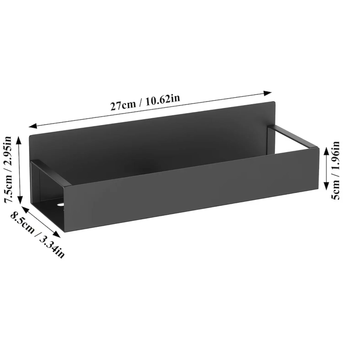1pc Heavy Duty Magnetic Refrigerator Storage Rack Carbon Steel Refrigerator Spice Rack Strong Magnet, Space Saving Storage Rack