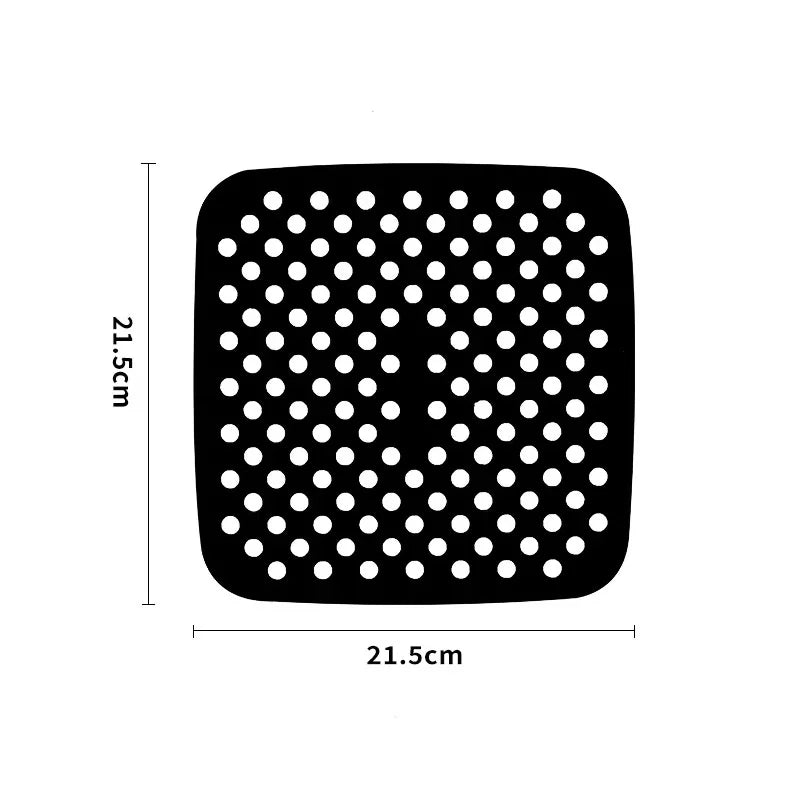Reusable Air Fryer Pad, Silicone Non-stick Air Fryer Liner, Easy-to-clean Household Kitchen Tool, Practical Home Kitchen Gadget