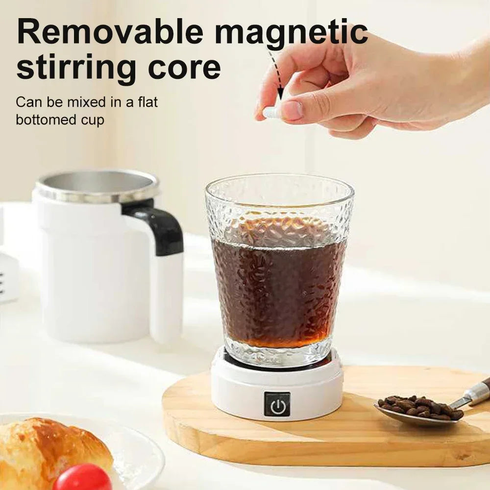 USB Automatic Detachable Coffee Cup Intelligent Temperature Measuring Rechargeable Mug Warm Coaster Magnetic Stirring Cup LIYI
