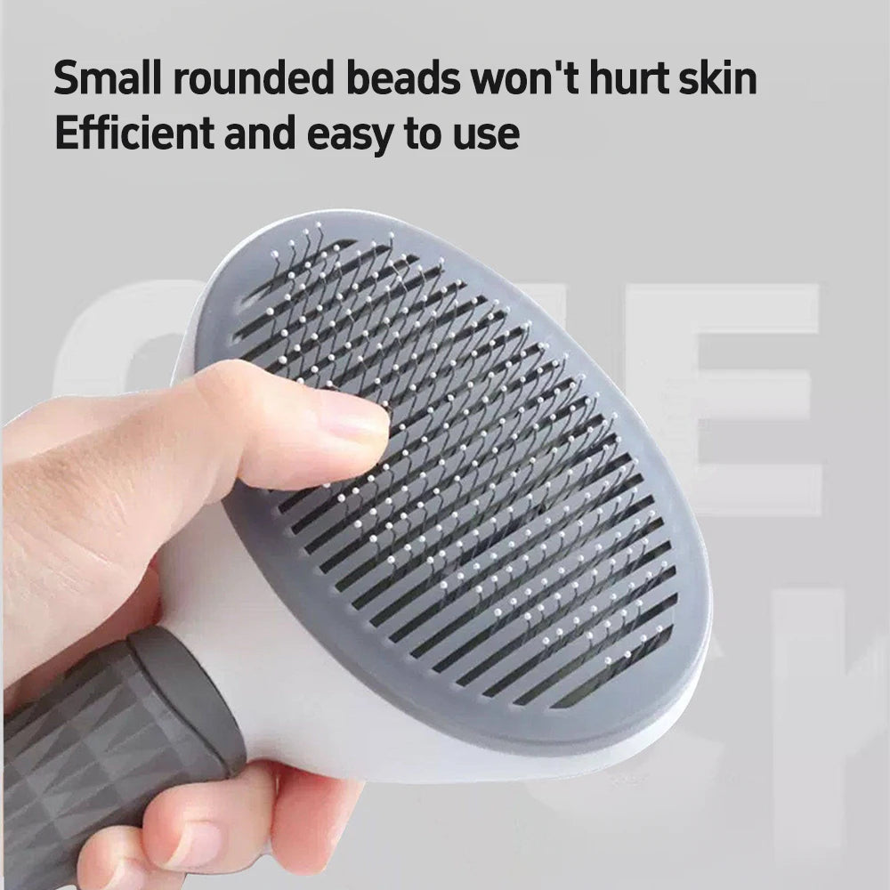 Pet Dog Brush Cat Comb Self Cleaning Pet Hair Remover For Dogs Cats Grooming Tools Pets Dematting Comb Pet Grooming Accessories
