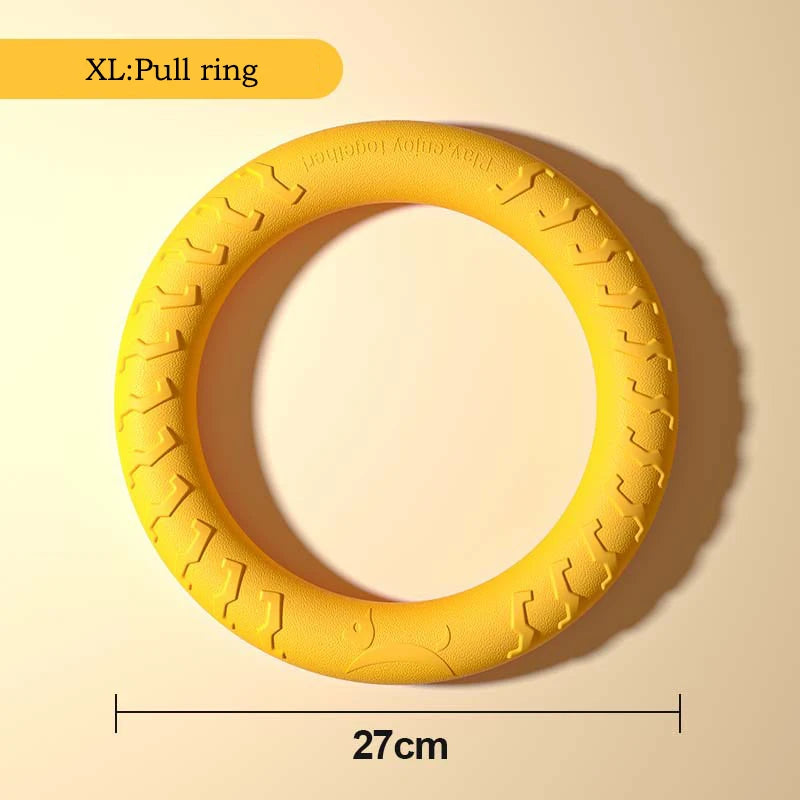 EVA Durable Dog Toys 4 Pack  Flying Disc + Ball + Tug Rope for Puppy&Adult Dogs  Chew-Proof Teeth Cleaning Set（2024 Best Seller）