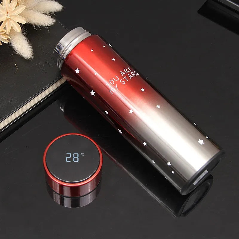 Smart Stainless Steel Thermal Bottle Display Temperature Thermal Mug  Food Thermos For Tea Water Bottle With Heating Travel Cup