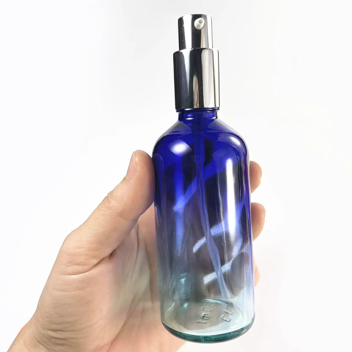 1X 3x 100ml Gradient Color glass bottle with Silver Perfume Sprayers, Essential Oil Glass Droppers, Serum Cream Pump