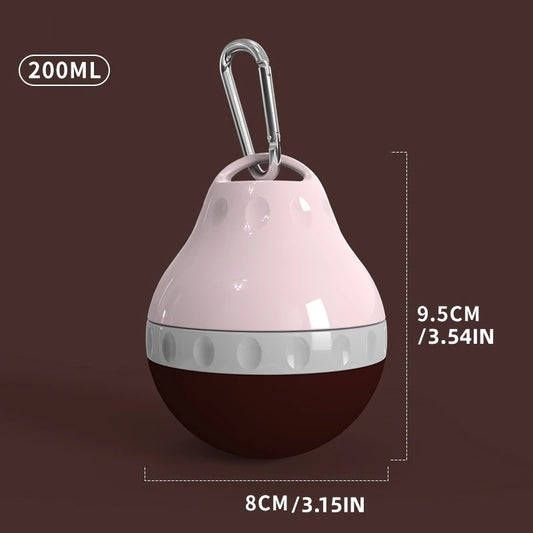 SuperDesign Portable Dog Water Dispenser Teardrop Shape Lightweight Plastic Container for Travel And Outdoor Activities Colorful