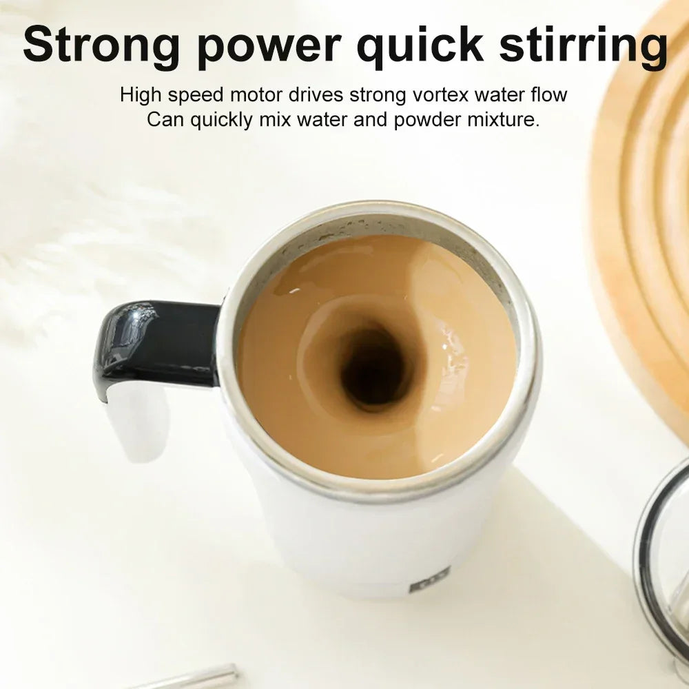 USB Automatic Detachable Coffee Cup Intelligent Temperature Measuring Rechargeable Mug Warm Coaster Magnetic Stirring Cup LIYI