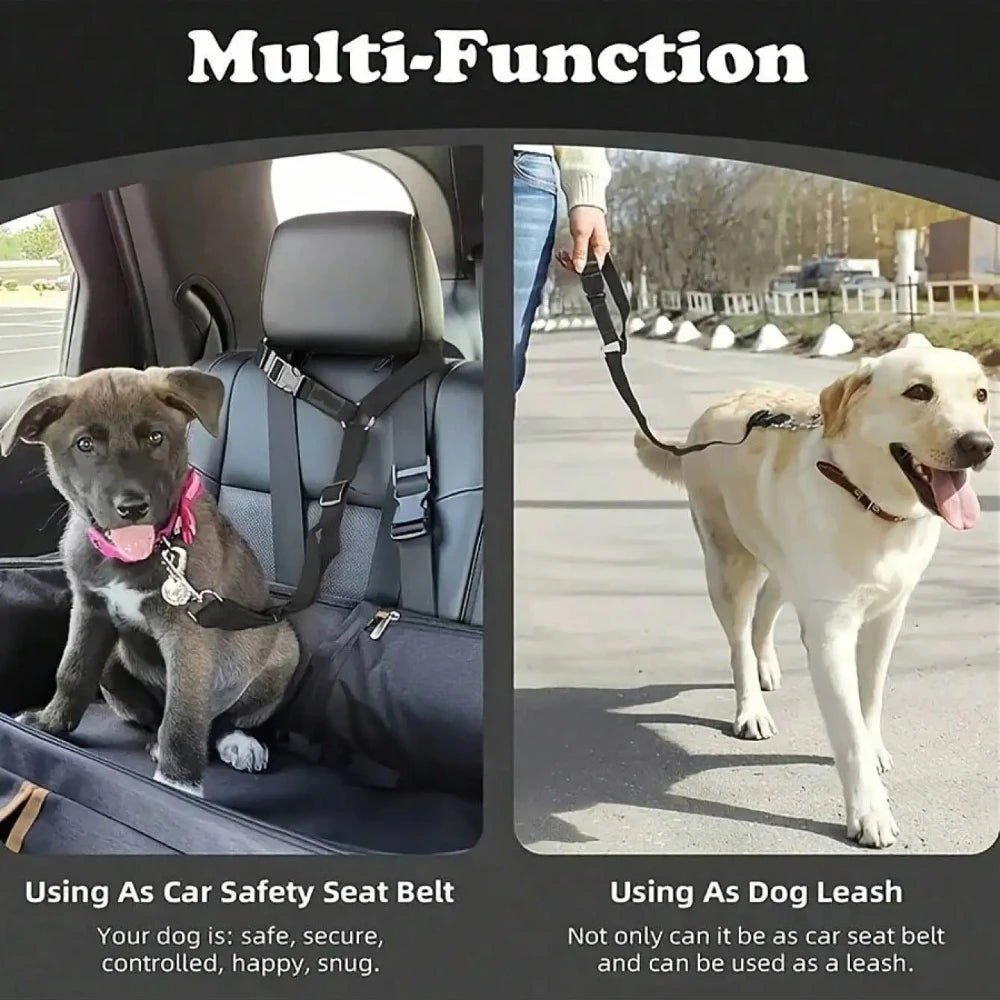 1Pcs 40-70cm Adjustable Pet Car Seat Belt Dog Cat Safety Harness Leash with Flower Decor for Dogs Travel Collar Pet Accessories