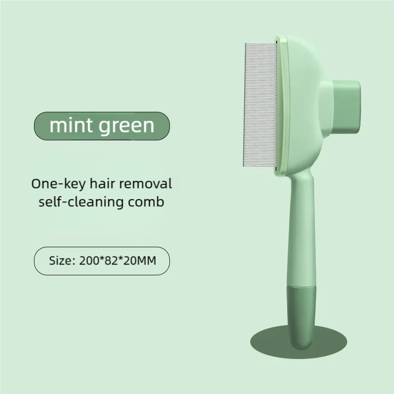 Dog Comb Pet Hair Remover One Button Dogs Brush Self-cleaning Cat Brush Massage Combs for Dog Grooming Brushes for Pet Products
