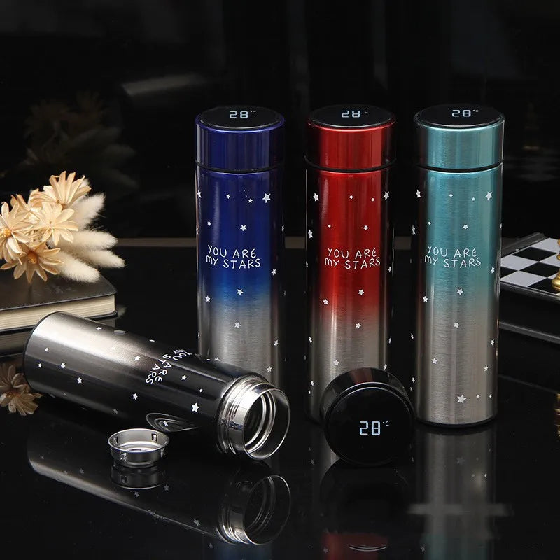 Smart Stainless Steel Thermal Bottle Display Temperature Thermal Mug  Food Thermos For Tea Water Bottle With Heating Travel Cup